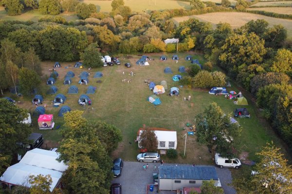 Lots of campers at Jubilee campsite