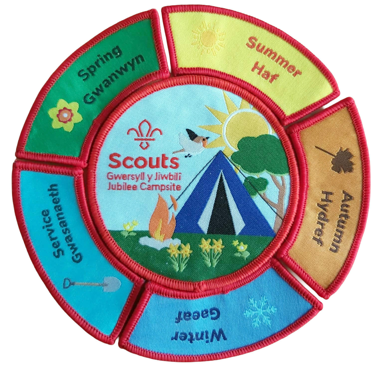 Jubilee campsite badges